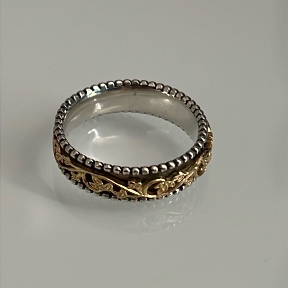 Or Paz Gold and Silver spinner Ring - Picture 1 of 5
